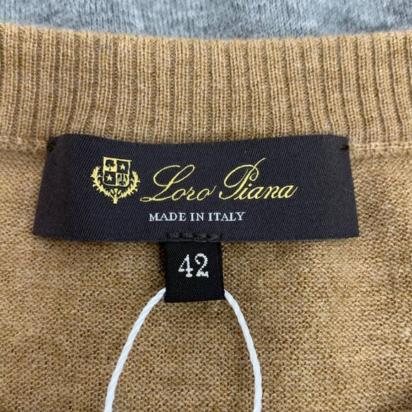 Loro Piana Gray cashmere crewneck long-sleeve sweatshirt - Picture 5 of 7